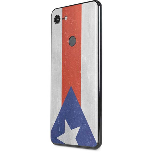 Puerto Rico Flag Distressed Google Pixel 3 XL Skin